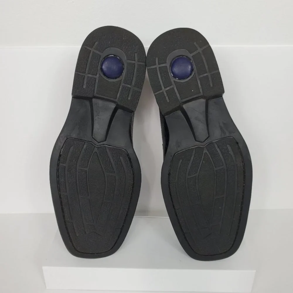 Belvedere Black Bay Ridge Leather Men's Dress Shoe Size 10EEE